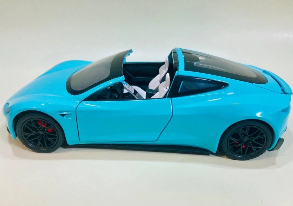 Машинка металлическая Тесла Convertible Tesla Roadster, свет, звук от компании ИгрушкиТут - фото 1