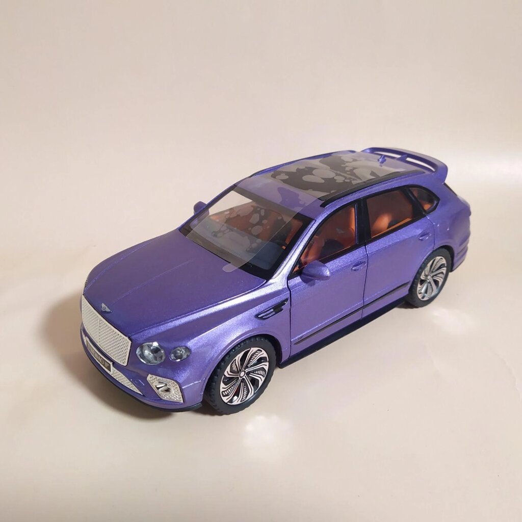 Металлическая машинка Bentley Bentayga, свет, звук, инерционная 1:24 от компании ИгрушкиТут - фото 1