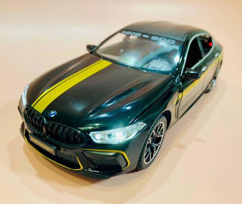 Металлическая машинка BMW M8, свет, звук, двери открываются, инерция от компании ИгрушкиТут - фото 1