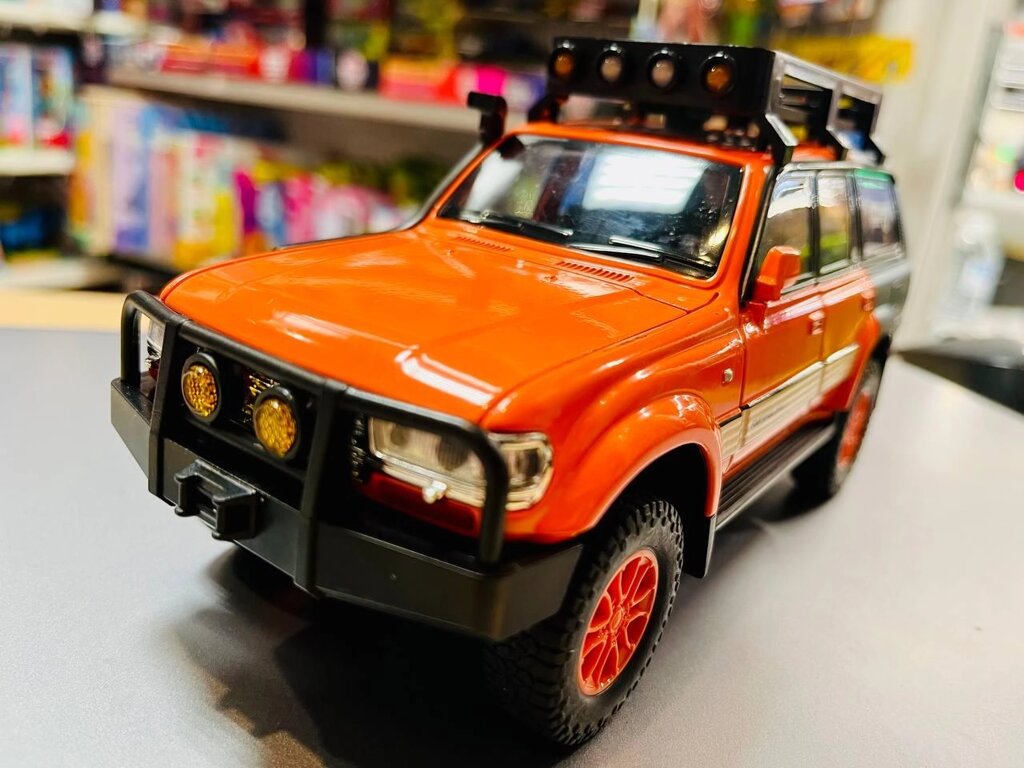 Металлическая машинка Toyota Land Cruiser 80 off-road, металл, свет, звук от компании ИгрушкиТут - фото 1