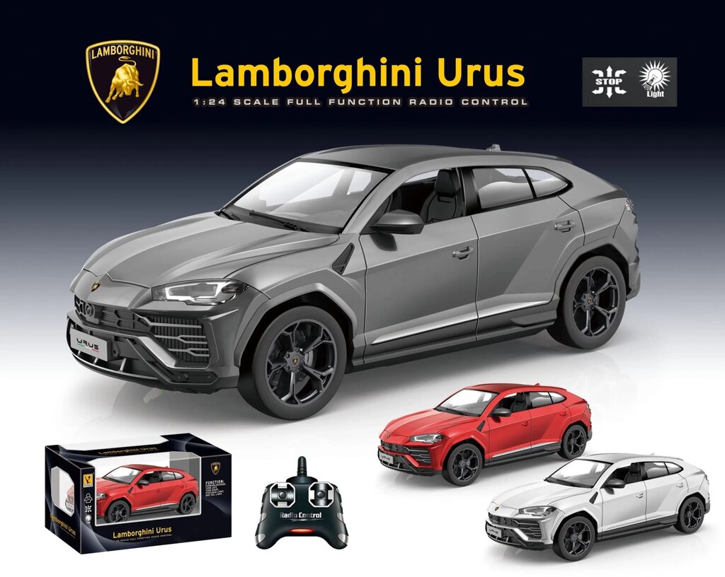 Модель машины Lamborghini Urus на радиоуправлении со световыми эффектами (светятся фары) от компании ИгрушкиТут - фото 1