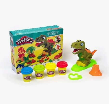 Набор для лепки "Динозавр", аналог Play Doh от компании ИгрушкиТут - фото 1