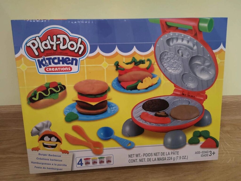 Набор для лепки из пластилина Play-Doh «Бургер гриль» Плей до от компании ИгрушкиТут - фото 1