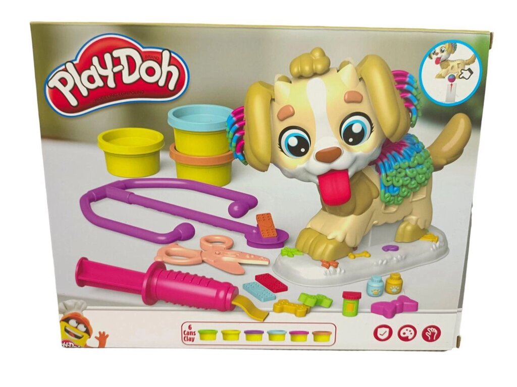 Набор для лепки Play-Doh "Приём у ветеринара", аналог от компании ИгрушкиТут - фото 1