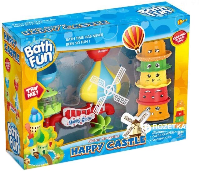 Набор игрушек для купания XoKo Bath Fun Счастливый Замок, арт. 9911 от компании ИгрушкиТут - фото 1