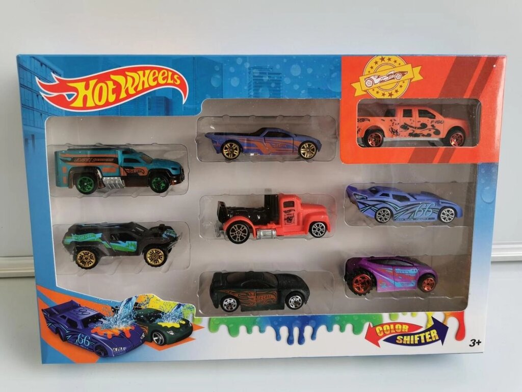 Набор машинок Хот Вилс 8 шт в ассортименте  меняющие цвет  (Hot Wheels  ) аналог от компании ИгрушкиТут - фото 1