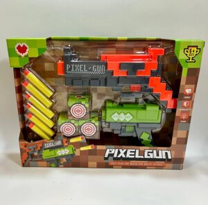 Бластеры PixelGun в стиле Майнкрафт с мягкими патронами