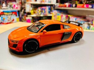 Металлическая машина Audi (Ауди) Audi R8, свет, звук, двери открываются