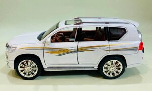 Металлическая машинка Тойота Toyota Prado, свет, звук