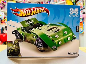 Металлический конструктор "Hot Wheel" автомобиль в раскраске Халк