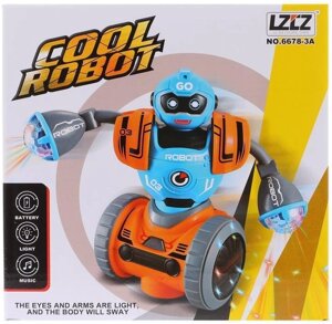 Робот музыкальный COOL ROBOT, свет, звук, ездит, арт. 6678-3A