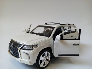 Металлическая модель автомобиля Лексус Lexus LX 570, свет, звук