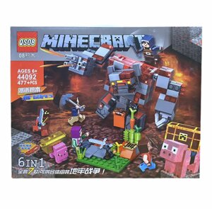 Конструктор Minecraft (Майнкрафт), 477 деталей