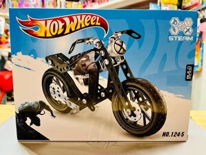 Металлический конструктор мотоцикл Hot Wheel (хот вилс) 124-5