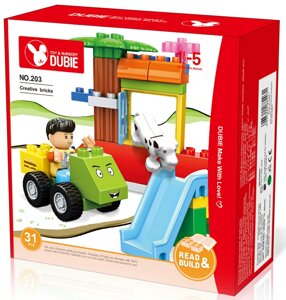 Конструктор DUBIE Игровая площадка, 31 деталь, арт. 203