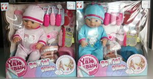 Интерактивная кукла пупс Yale Baby с набором стоматолога, пьет, писает, 2 вида