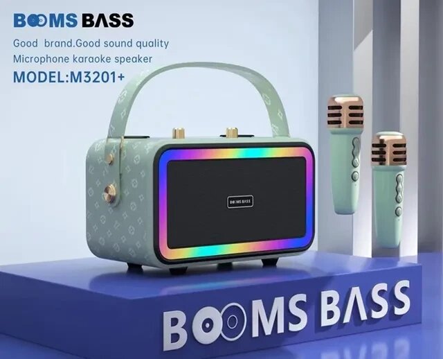 Портативная колонка, караоке система BOOMSBASS, M3201 от компании ИгрушкиТут - фото 1