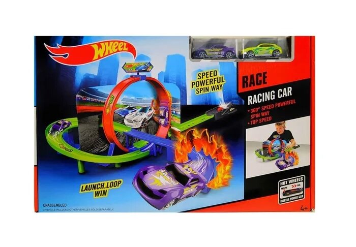 Трек Хот Вилс (Hot Wheel) кольцо с трамплином (аналог), арт. HW06 от компании ИгрушкиТут - фото 1