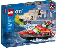 Конструктор Lego City Пожарная спасательная лодка / 60373