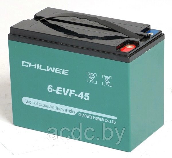 Аккумулятор 12V тяговый 6-EVF-45 GEL CHILWEE 45Ah от компании Общество с ограниченной ответственностью "Проектатек" - фото 1