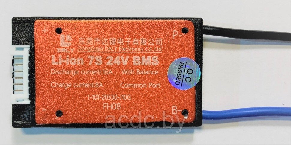 BMS Li-ion 7S 24V 16A DALY common port with balance от компании Общество с ограниченной ответственностью "Проектатек" - фото 1