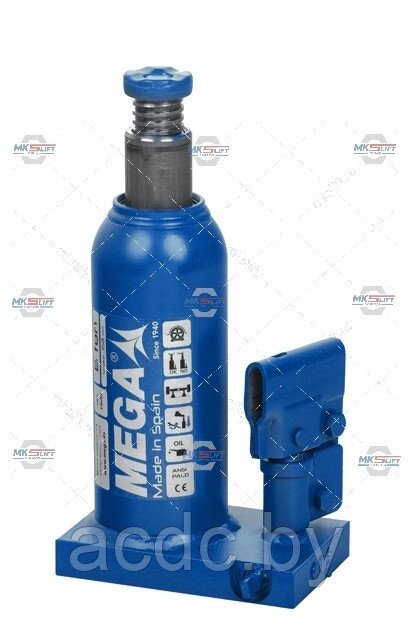Домкрат бутылочный г/п 8000 кг. MEGA арт. BR8 от компании Общество с ограниченной ответственностью "Проектатек" - фото 1