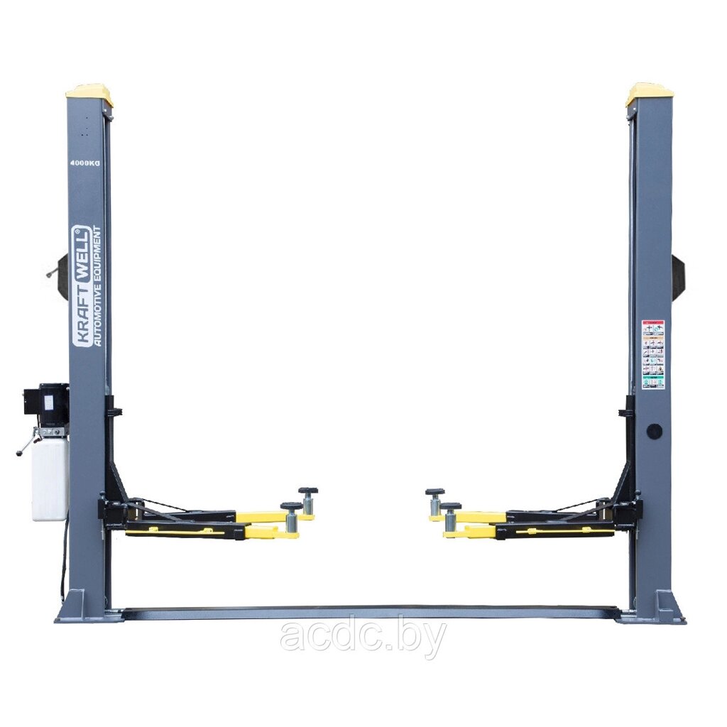 Подъемник двухстоечный г/п 4000 кг. электрогидравлический KraftWell арт. KRW4ELM PRO от компании Общество с ограниченной ответственностью "Проектатек" - фото 1