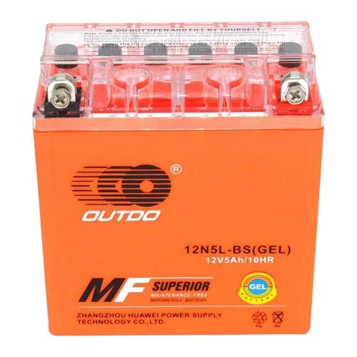 Аккумулятор Outdo 12v 5ah GEL от компании ООО Мотоэнергия - фото 1