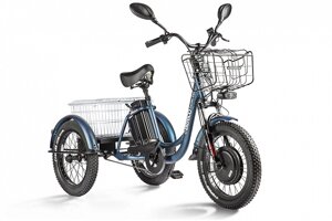 Электровелосипед Трицикл Eltreco Porter Fat 500 темно-синий-2411