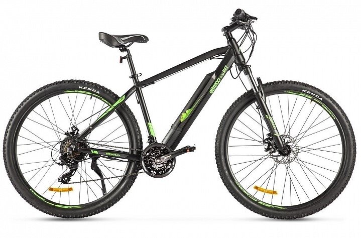 Электровелосипед Велогибрид Eltreco Ultra Max черно-зеленый-2506 от компании ООО Мотоэнергия - фото 1