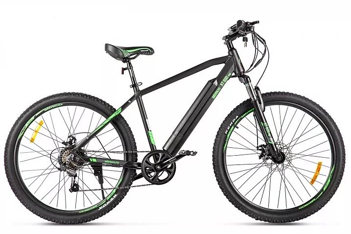 Электровелосипед Велогибрид Eltreco XT 600 Pro черно-зеленый-2663 от компании ООО Мотоэнергия - фото 1