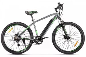 Электровелосипед Велогибрид Eltreco XT 600 Pro серо-зеленый-2664