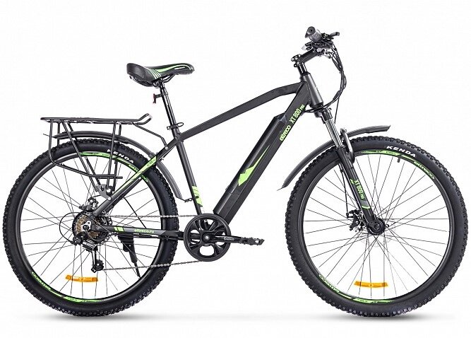 Электровелосипед Велогибрид Eltreco XT 800 Pro черно-зеленый-2669 от компании ООО Мотоэнергия - фото 1