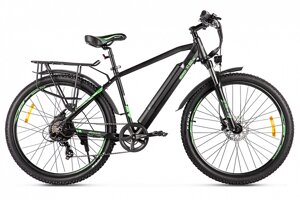 Электровелосипед Велогибрид Eltreco XT 850 Pro черно-зеленый-2673