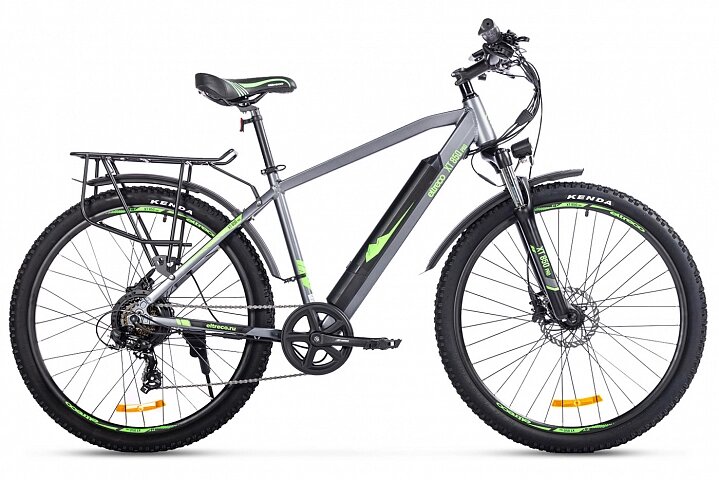 Электровелосипед Велогибрид Eltreco XT 850 Pro серо-зеленый-2674 от компании ООО Мотоэнергия - фото 1