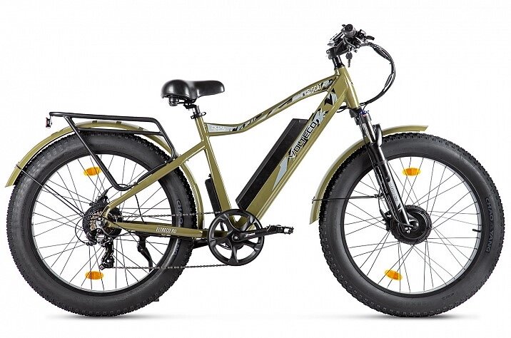 Электровелосипед Велогибрид Volteco BigCat Dual Next хаки-2308 от компании ООО Мотоэнергия - фото 1