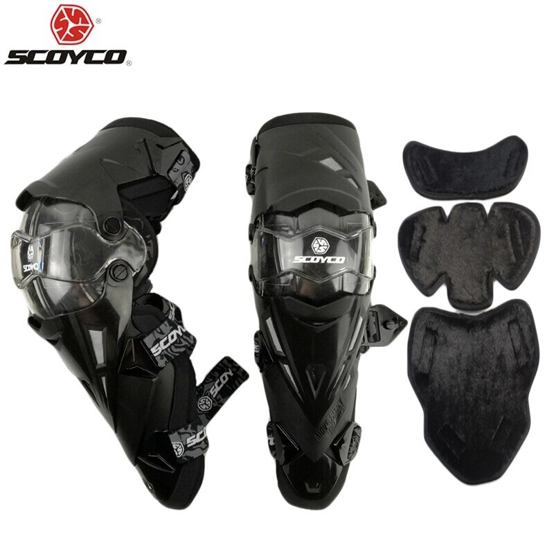 Комплект наколенников Scoyco K12 черные от компании ООО Мотоэнергия - фото 1