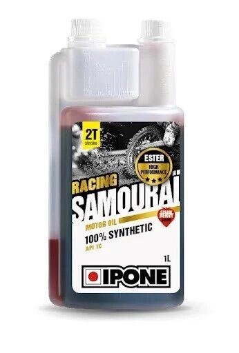 Масло для двухтактных двигателей IPONE Samourai Racing  моторное 100% Synthetic 1 л от компании ООО Мотоэнергия - фото 1