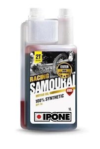Масло для двухтактных двигателей IPONE Samourai Racing моторное 100% Synthetic 1 л