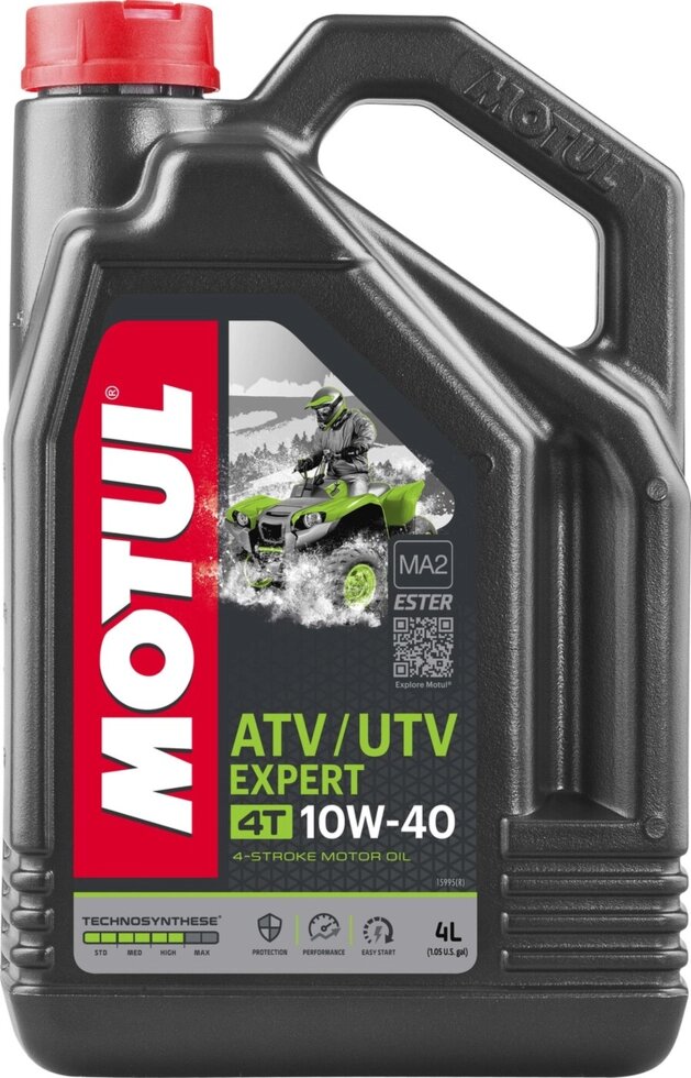 Масло для квадроцикла Motul полусинтетическое  ATV-UTV Expert 4T 10w40 4л от компании ООО Мотоэнергия - фото 1