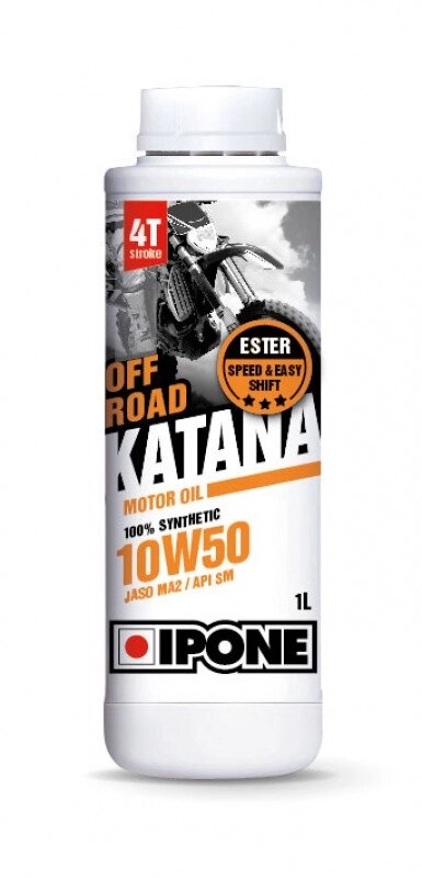 Масло для мотоцикла IPONE KATANA OFF ROAD 10W50 100% Synthetic 1 л от компании ООО Мотоэнергия - фото 1