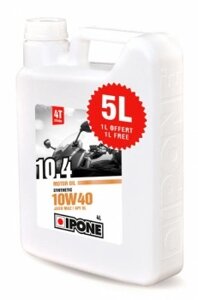 Масло моторное IPONE 10.4 10W40 Synthetic 5 л, Promo 4 + 1л