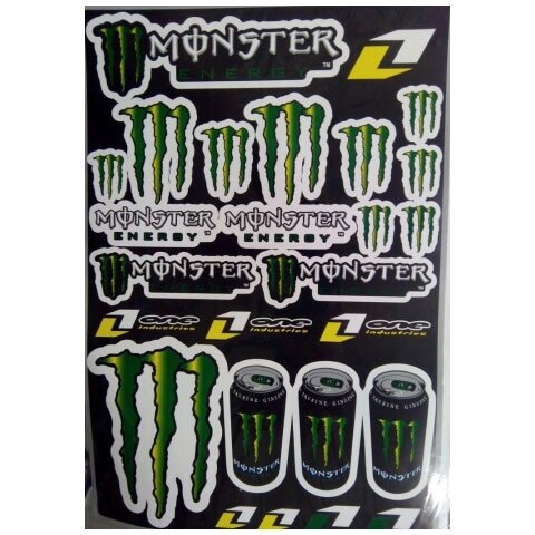 Наклейки LP Monster Energy Taurine one industries от компании ООО Мотоэнергия - фото 1