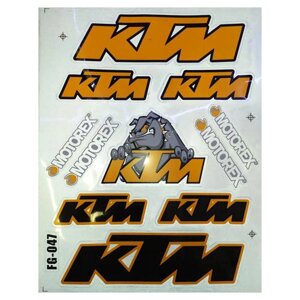 Наклейки MT KTM motorex A4