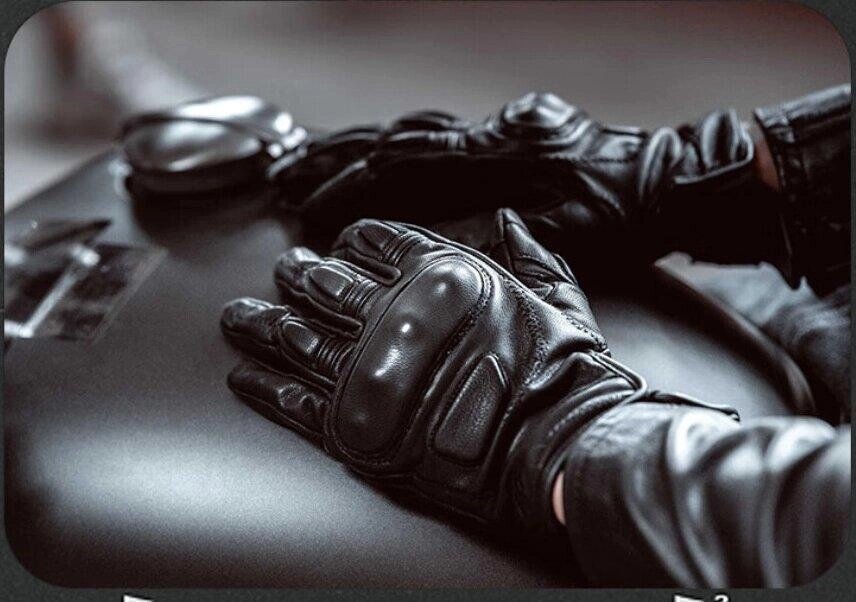 Перчатки кожаные Scoyco MC154 Black от компании ООО Мотоэнергия - фото 1