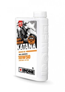 Масло для мотоцикла IPONE KATANA OFF ROAD 10W50 100% Synthetic 2 л