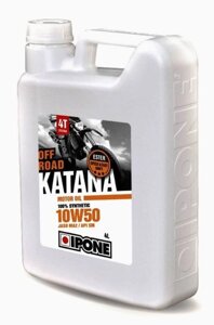 Масло для мотоцикла IPONE KATANA OFF ROAD 10W50 100% Synthetic 4 л