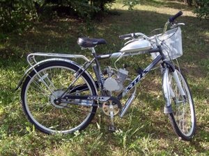 Взрослый велосипед с мотором Stels 79cc