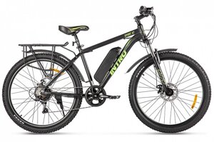 Электровелосипед Велогибрид INTRO Sport XT черно-зеленый-2687