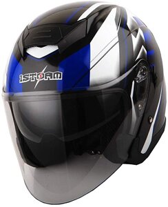 Шлем мотоциклетный открытый с очками M 1Storm JK526